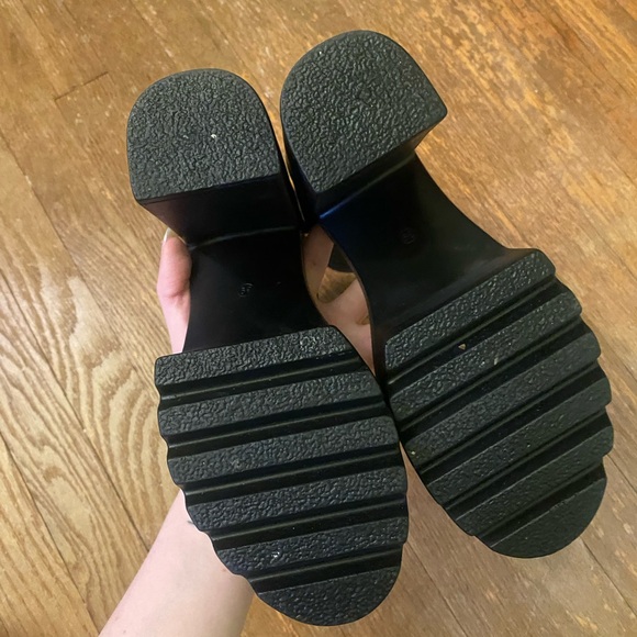 Women's Platform Block High Heel Chunky Heels - Picture 6 of 7